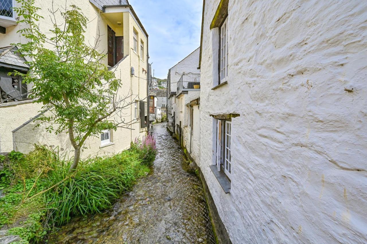 Luxury Couple'S Getaway With River Views And Parking Polperro Bagian luar foto